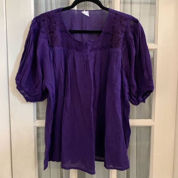 MEXICANA Tops - Mexican Boho Embroidered Top OS NEW